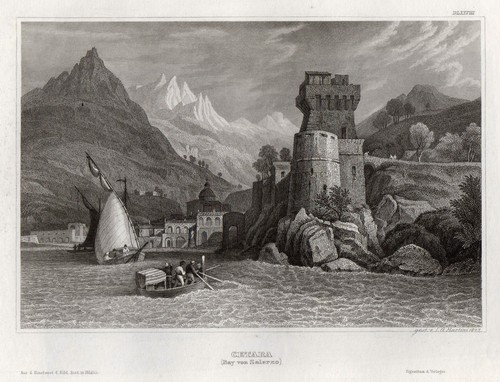 Cetara campania incisione - cetara,
