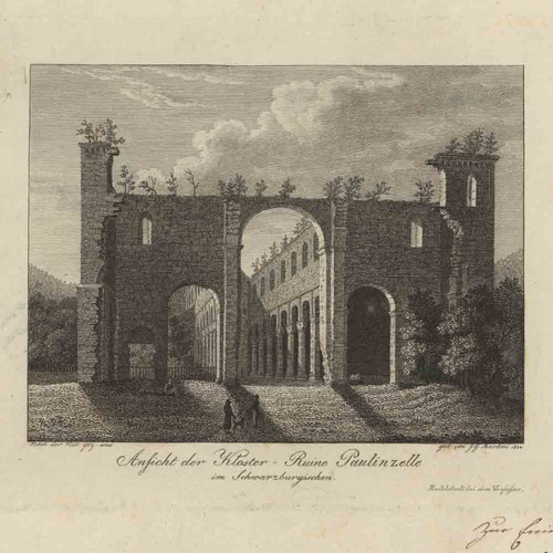 Monastero paulinzella veduta - paulinzella,