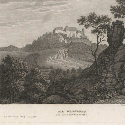 Wartburg dal lato - , nord-ovest